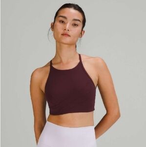 Lululemon Flow Y Wrap-Front High-Neck Bra *Light Support, B/C Cup - Cassis